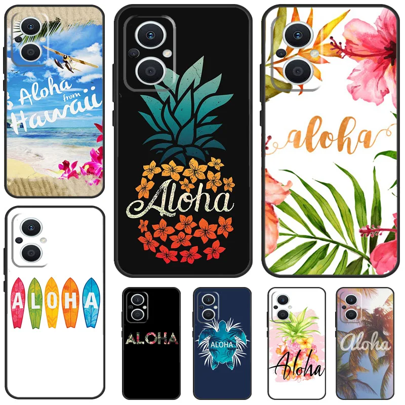 Custodia Hawaii Aloha Per Oppo Find X3 Lite X2 Neo X5 X6 Pro Oppo Reno 10 Pro 8T 5Z 4Z 4 5 6 7 8 Lite Cover