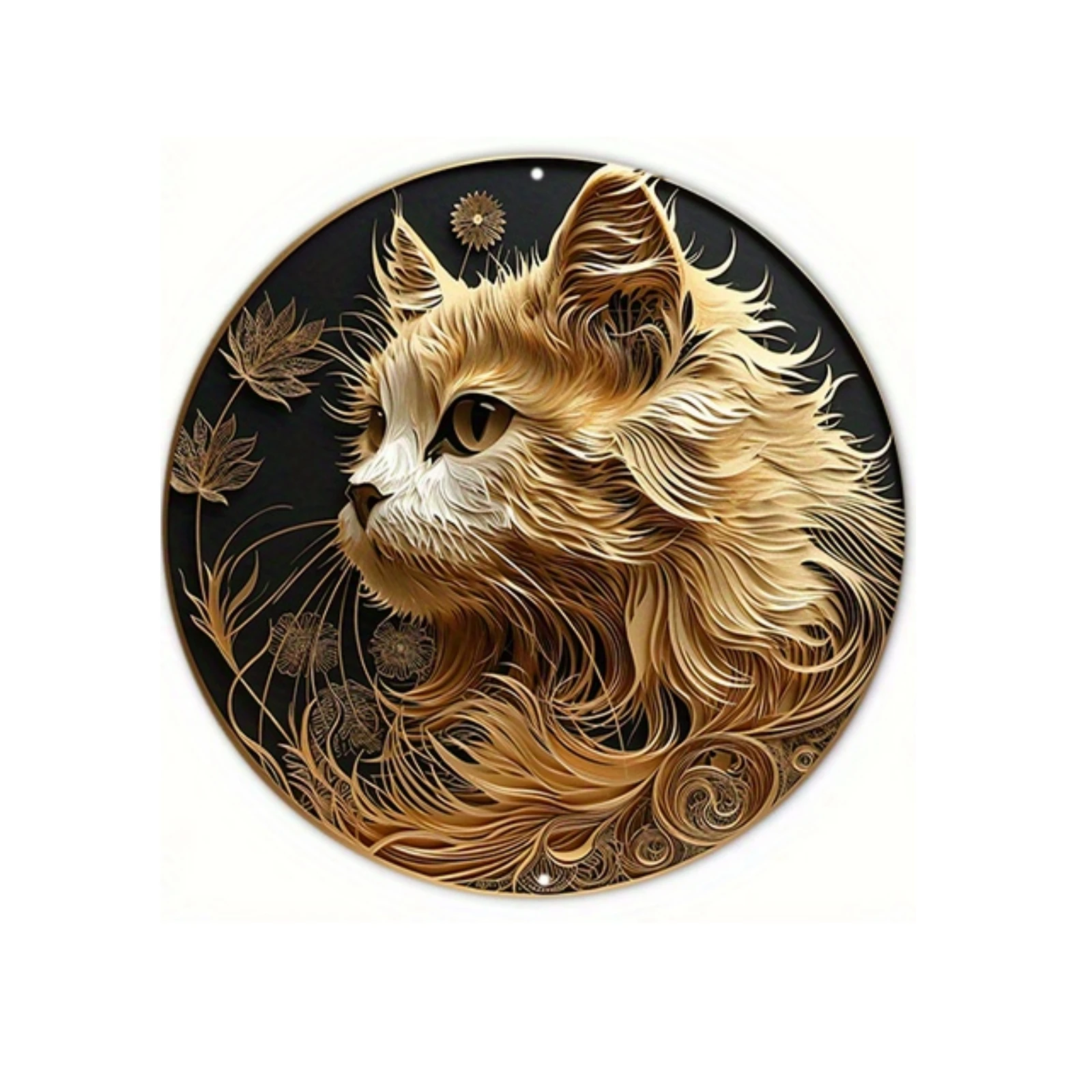 Round Aluminum Art Sign - Mask-Themed Decorative Wall Plate for Home, Bar, and Club Decor