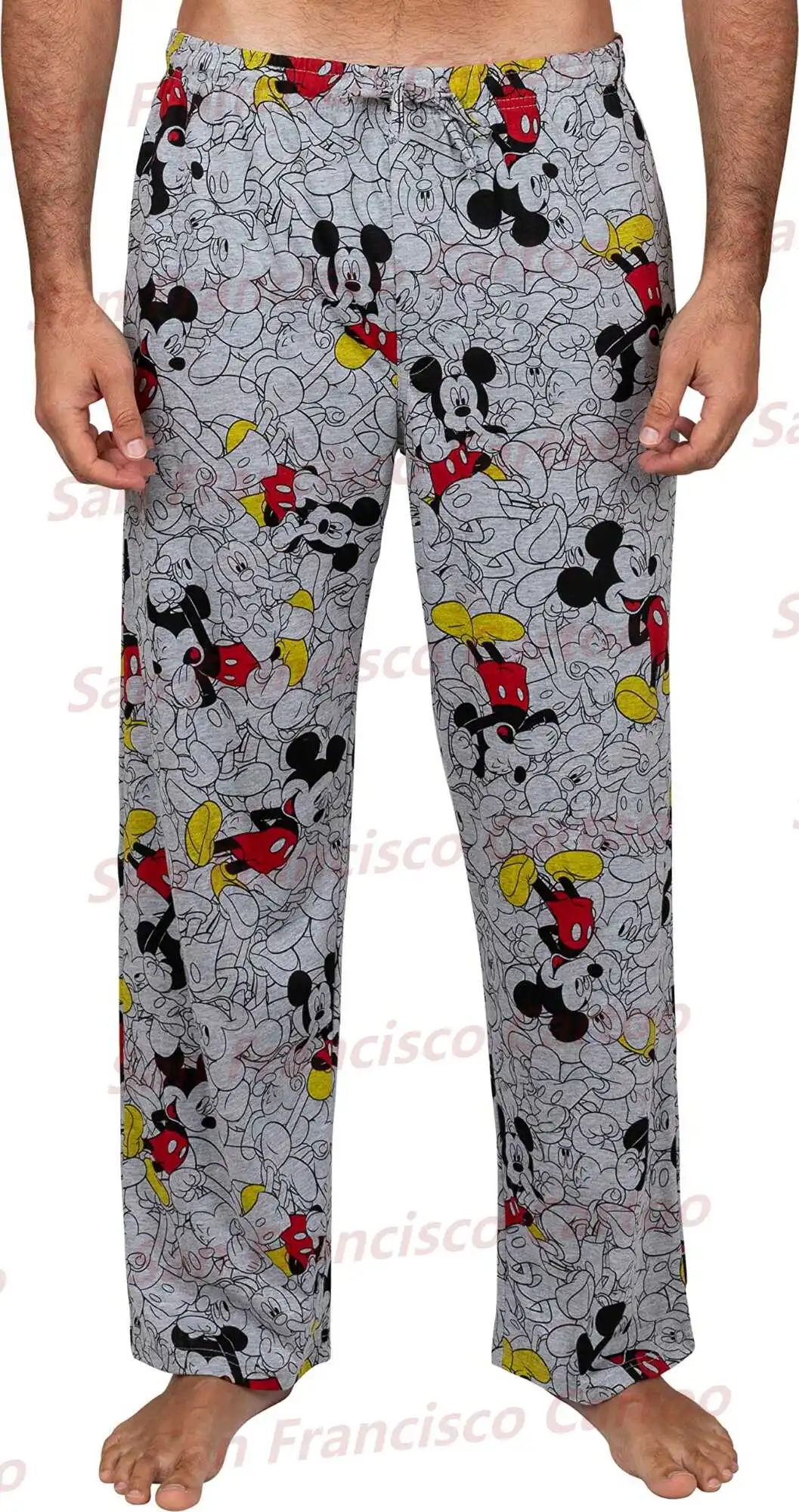 2024 New Summer Classic Mickey Mouse Cartoon 3D Printed Pajamas Casual Pants KID/Adult Comfortable Lightweight Unisex Loungewear 2