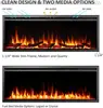 50" W Austin in Wall Recessed & Wall Mounted Electric Fireplace (EF287A) 3