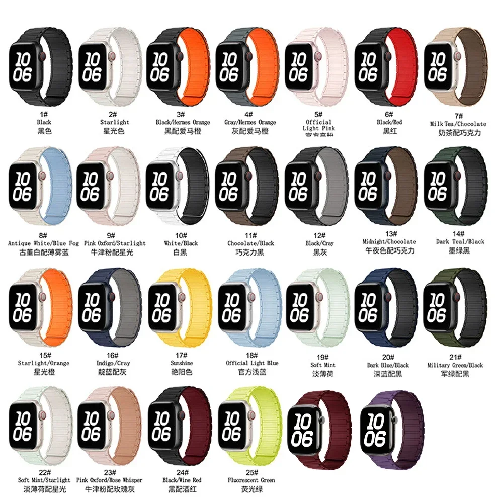 รูปสินค้า สายซิลิโคน Apple Watch ยืดหยุ่นใส่สบาย หลายขนาด