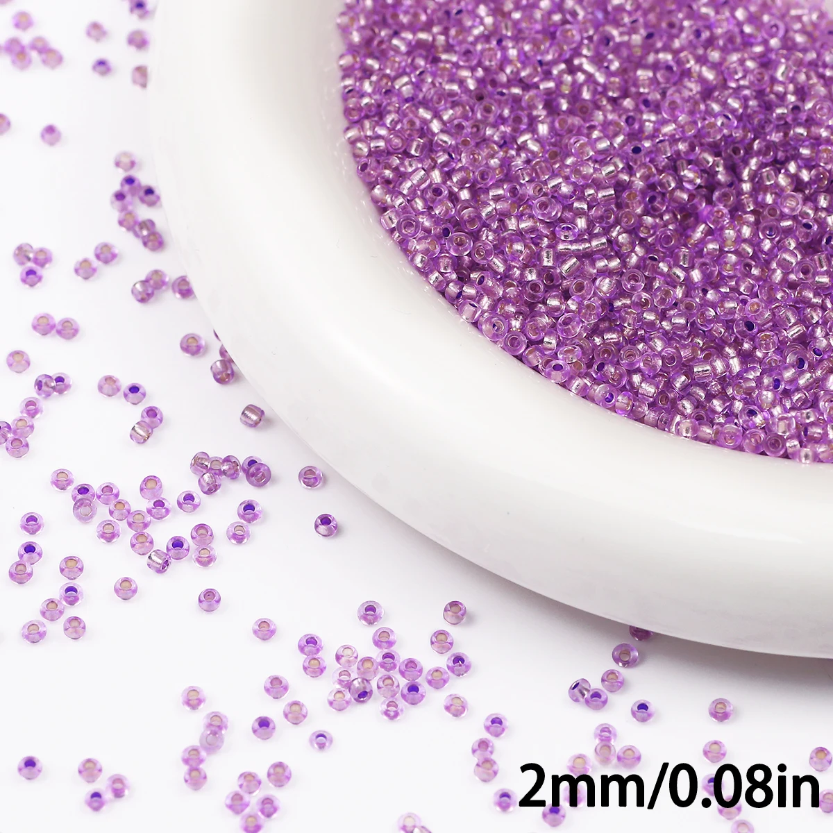 90g Transparent Glass Seed Beads for Jewelry Crafting and DIY Projects