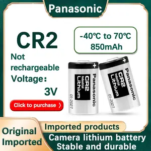 1 Pila Cr123a Panasonic Litio 3v P/ Sensores, Alarmas, Camaras