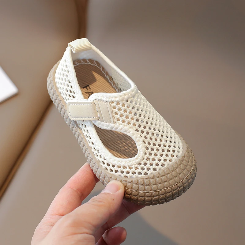 Children's Canvas Shoes Mesh Breathable New Summer 2024 Boys Girls Children Baby Flats 5