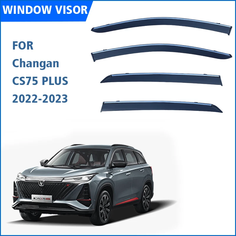 For Changan CS75 CS55 CS35 Plus 2019 2020 2021 2022 2023Window Visor Awnings Shelters Vent Shades Sun Rain Deflector Guard Auto