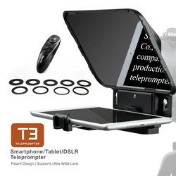 Desview T3 Teleprompter Work with iPad Tablet Smartphone up to 11