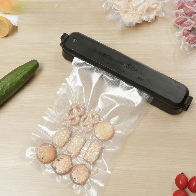 50pcs Vacuum Sealer Bags For Food Black Printed Biodegradable Vacuum Food  Seal Bag Food Vacuum Sealer