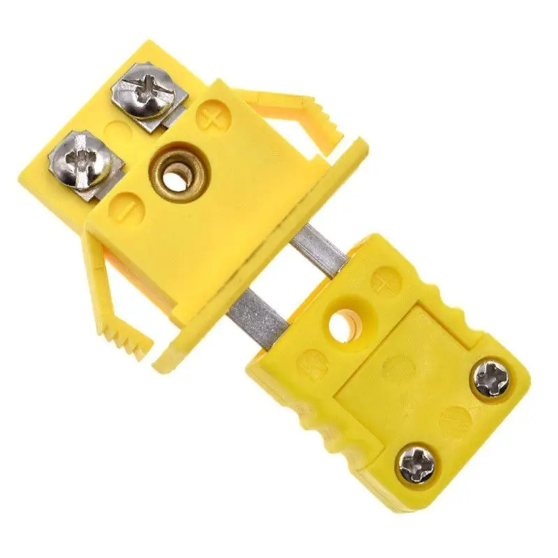 

Yellow Thermocouple miniature Socket Shell Plug Adaptor Mini Thermometer Universal K-Type Panel Mount Miniature Connector plugs