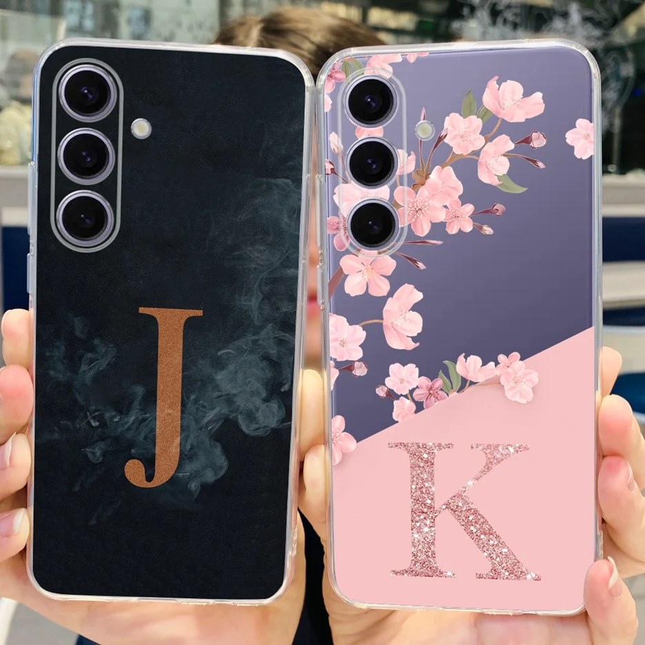 Per Samsung Galaxy S24 Custodia S24 + Nuove Lettere Cover Custodie In Silicone Trasparente Per Samsung S 24 Plus Galaxy S24 Ultra Soft Fundas