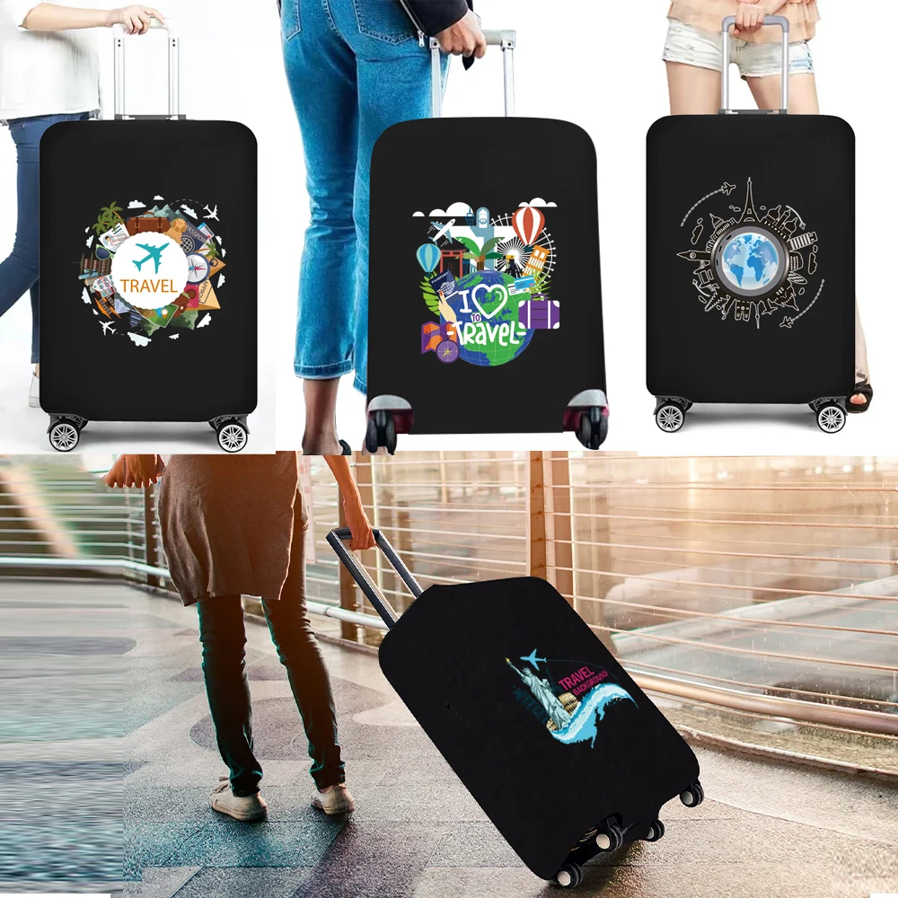 Travel Suitcase Protective Cover for 18-32inch Luggage Cover Elasticity Thicker Dust Trolley Case Travel Accessories