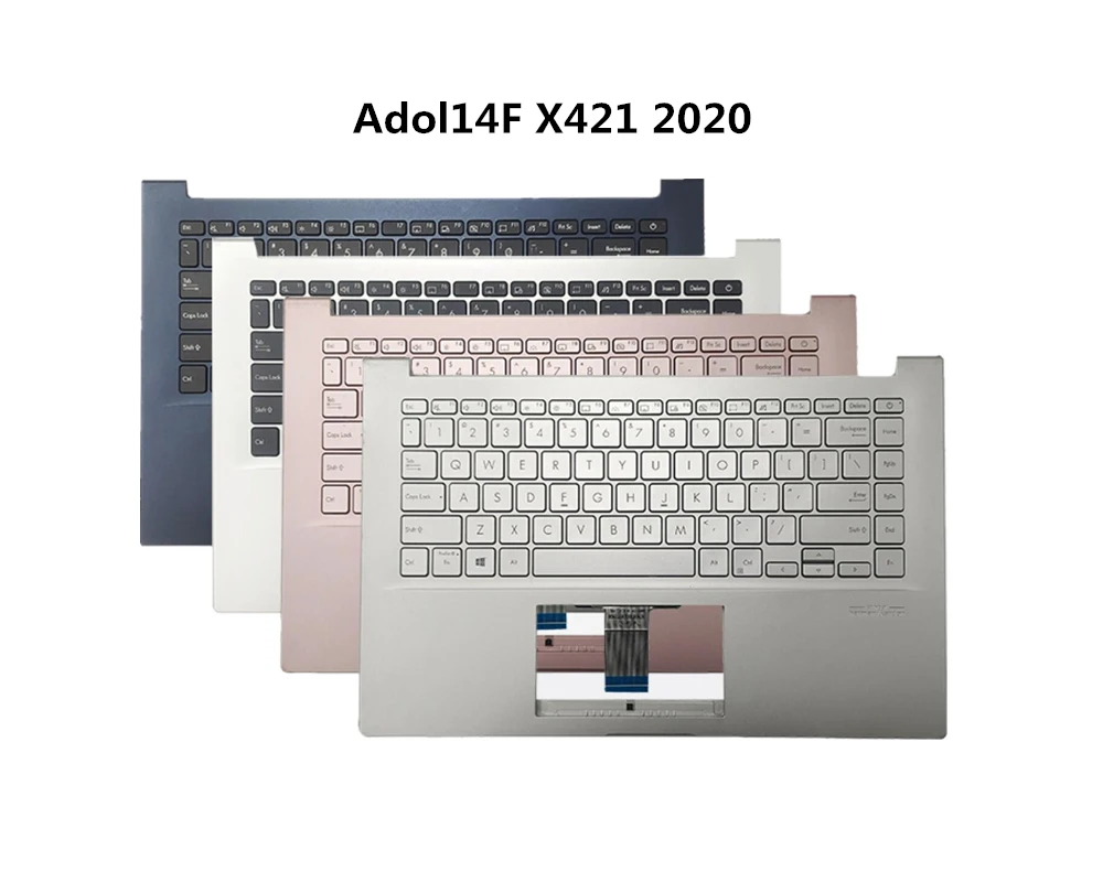 Teclado de retroiluminación para portátil Asus VivoBook X421 UX421 2020 ADOL 14FQC, azul/plateado/rosa|Teclados de repuesto| - AliExpress
