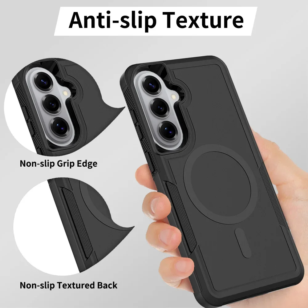 Hybrid PC+TPU Magnetic Armor Shockproof Phone Case