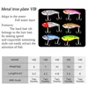 6pcs Metal VIB 3g 7g10g 15g Fishing Lure Mini Vibration Spoon Spinner Crankbait Bass Artificial Hard Bait Cicada Fishing Tackle 3