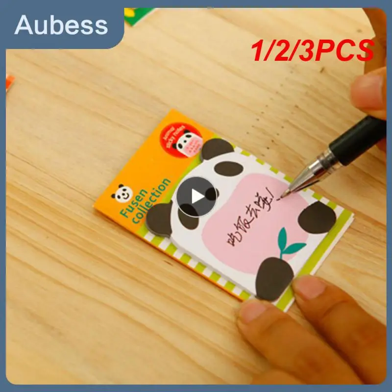 

1/2/3PCS lot Creative Stationery Animal Series Cute Paper Memo Pad / Sticker Post Sticky Notes Notepad School Office