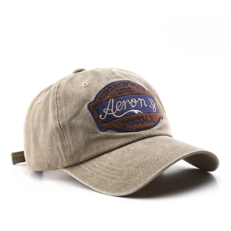

2023 New Fashion Vintage Washed Old Letter Curved Baseball Cap Outdoor Male Travel Female Sun Proof Sunshade Cap