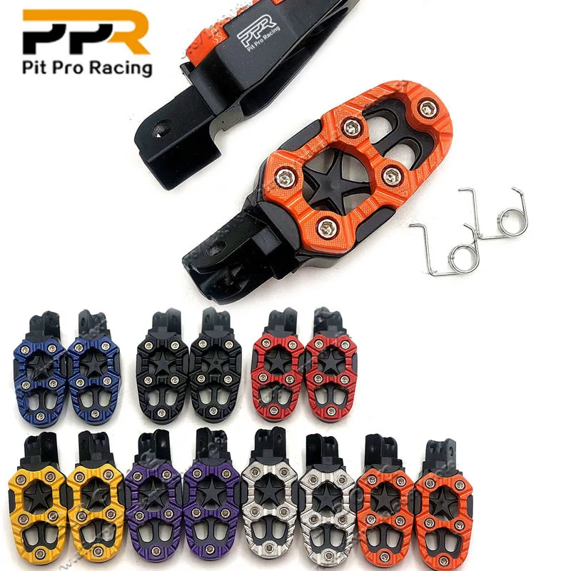 Repose-pieds avant de moto en acier inoxydable, repose-pieds pliants en aluminium CNC, pédales de moto tout-terrain - Chine Repose-pied de moto, repose-pied de moto