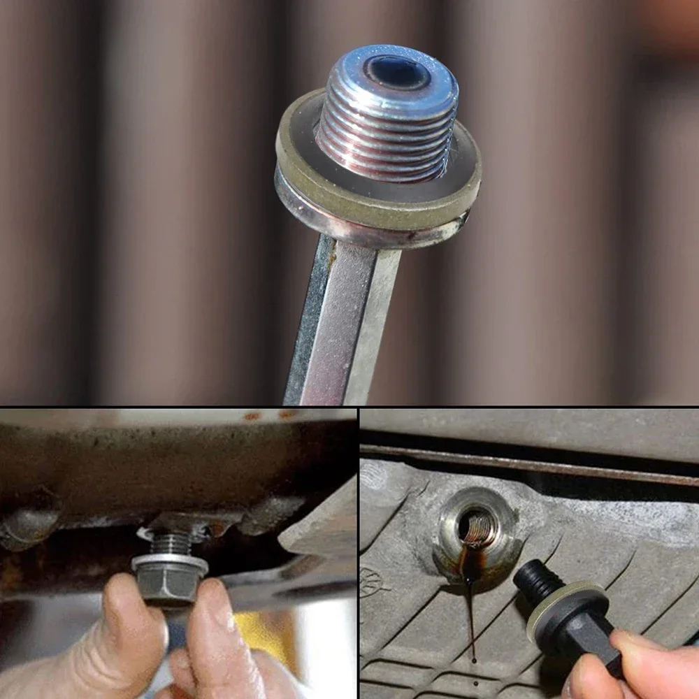 M6-M16 Sump Plug Gasket Car Oil Drain Screw Combined Sealing Washer Bonded Seal Gasket Oil Resistant O Ring Combination