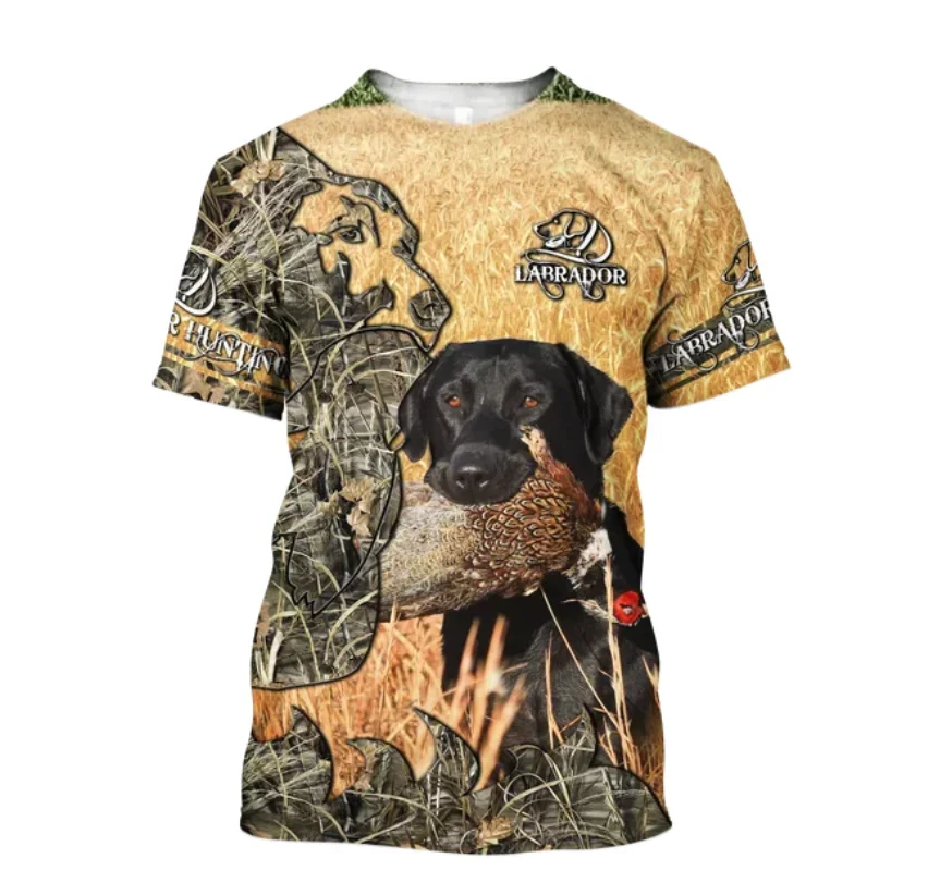 

2024 Summer Hipster Men t-shirt Beautiful Pheasant Hunting 3D Printed Harajuku Short sleeve T shirt Unisex Casual tops