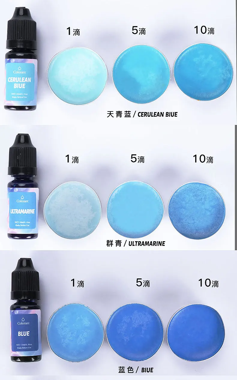 Description Picture 6 of item24 Colors Resin Pigment Liquid Colorant 10ml DIY Candle Coloring Dye Epoxy Mold Craft Pigment Candle Soap Colorant