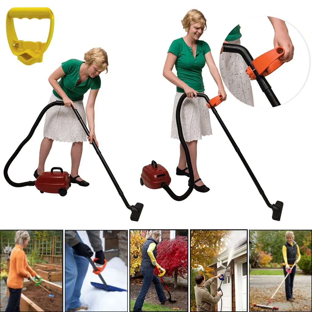 Shovel or Rake labor-saving Handle Attachment Shovel Work with Garden Shovels Rakes, D Grip Ergonomic Handle Replacement