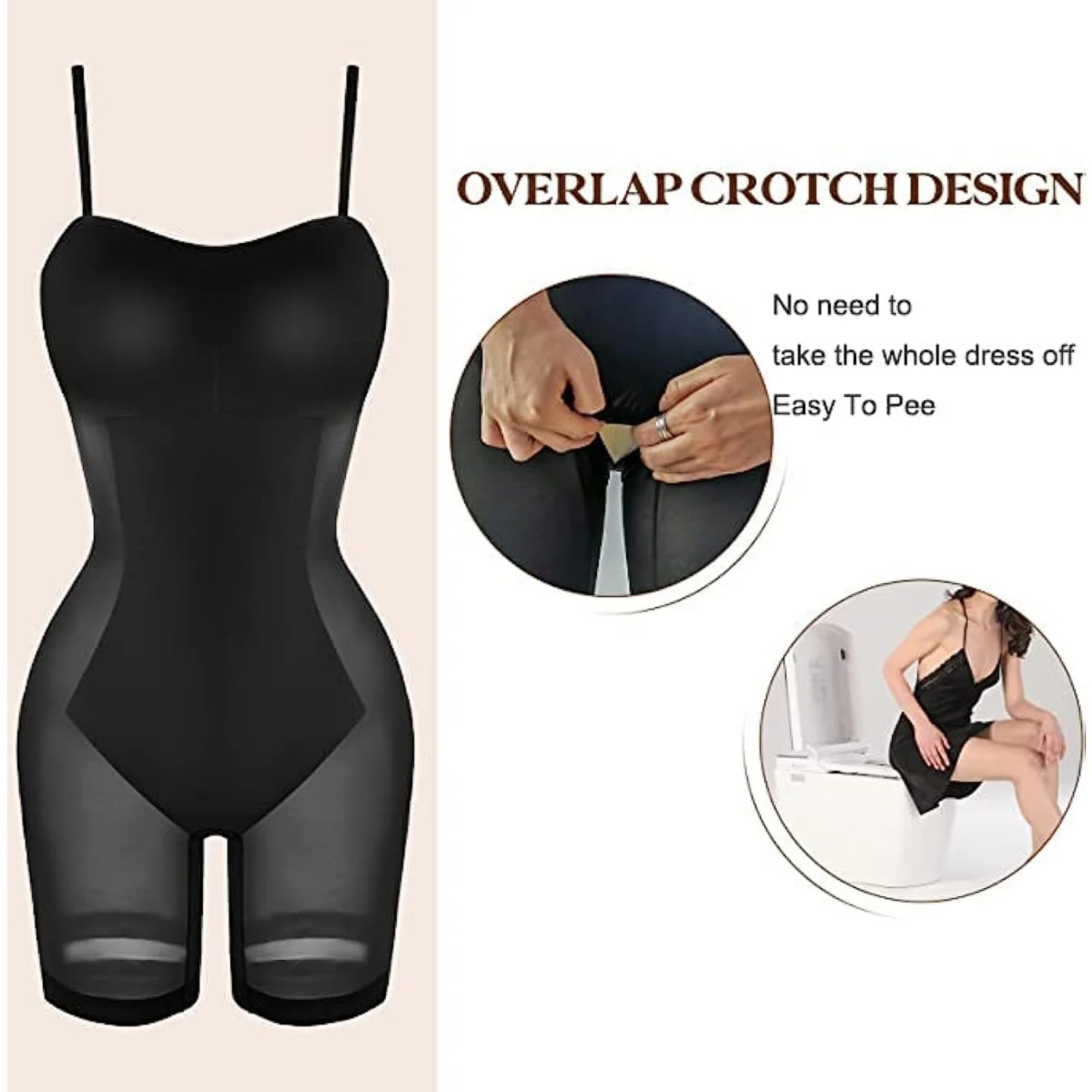 Popilush Bodycon Shapewear Tummy Count Maxi Shaper Dress with