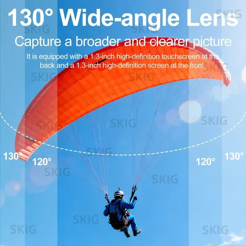 Videocamera Action 5K 1080P Impermeabile 30m con Scheda SD 64GB