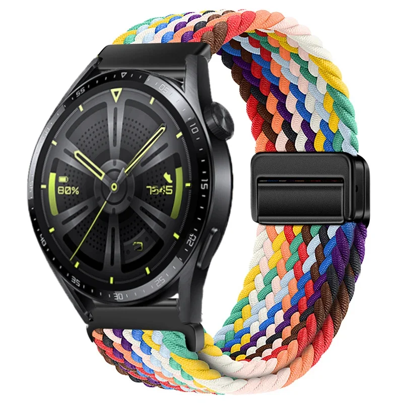 Nylon Braided Watch Strap - Durable Fabric Bracelet Wristband