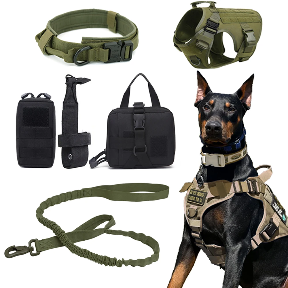 Arnés Táctico Militar Para Perro Pastor Alemán K9, Chaleco De Entrenamiento Para Mascotas