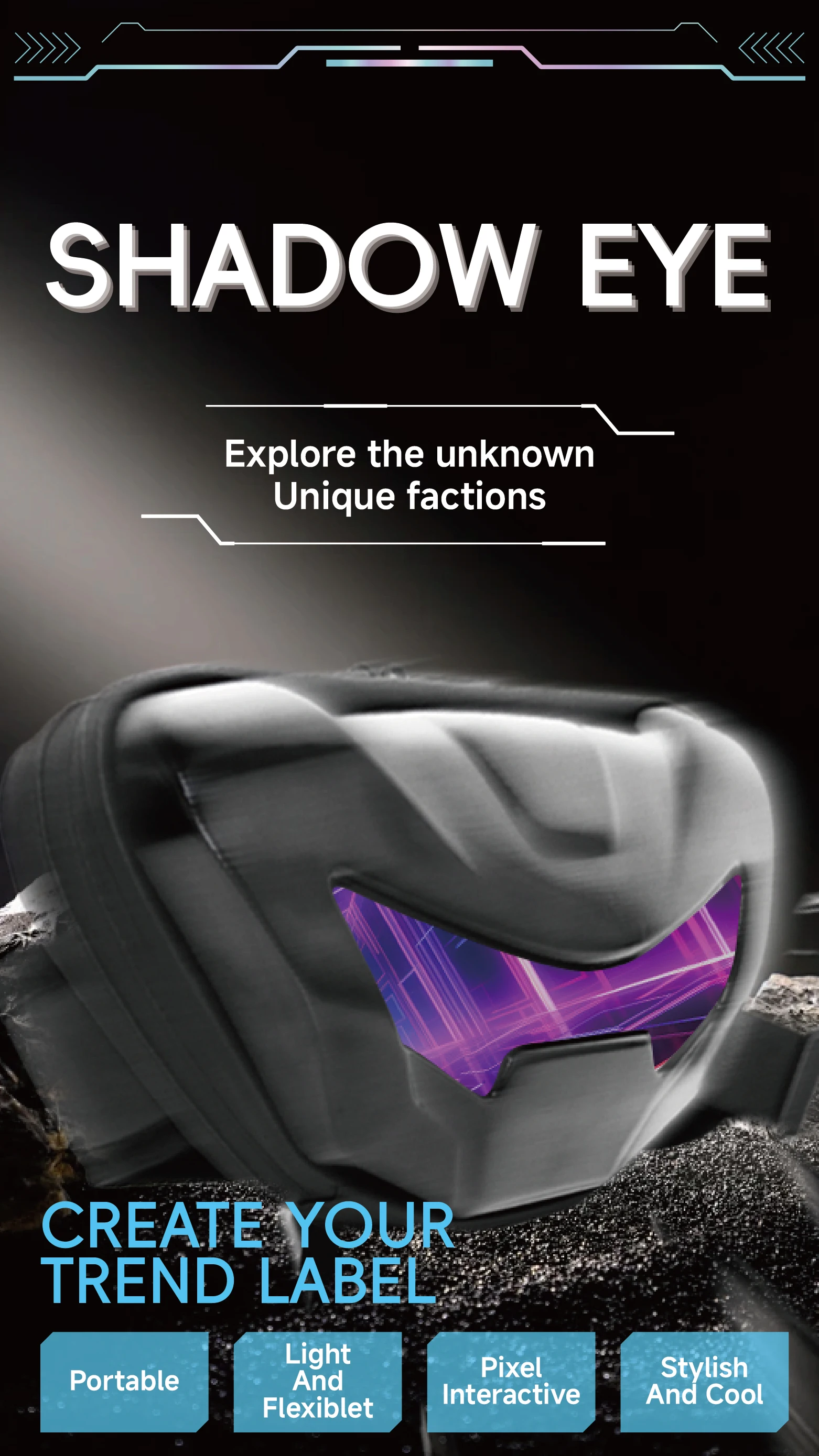 Motorcycle Riding Shoulder Bag LOY Moto Pocket LED Backpack Mobile Phone Bag Cro