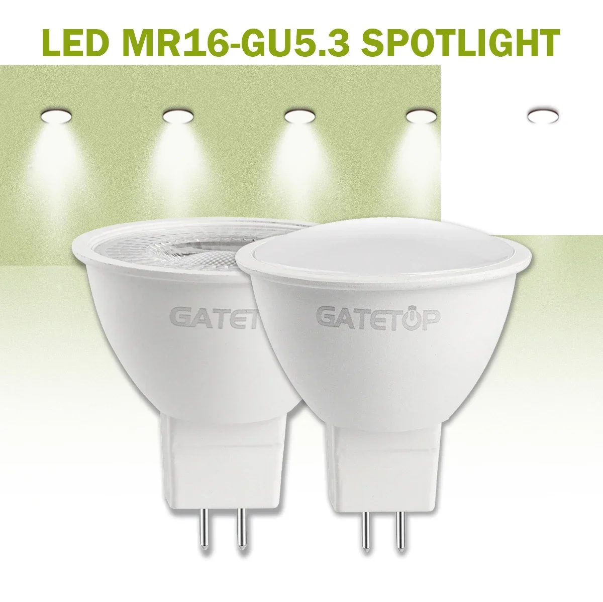 Description Picture 3 of item30PCS MR16 Lampada GU5.3 Base Bulb LED Spotlight AC110V 220V 12V Bombilla Spot Light Replace The 40W Halogen Lamp Home Derection