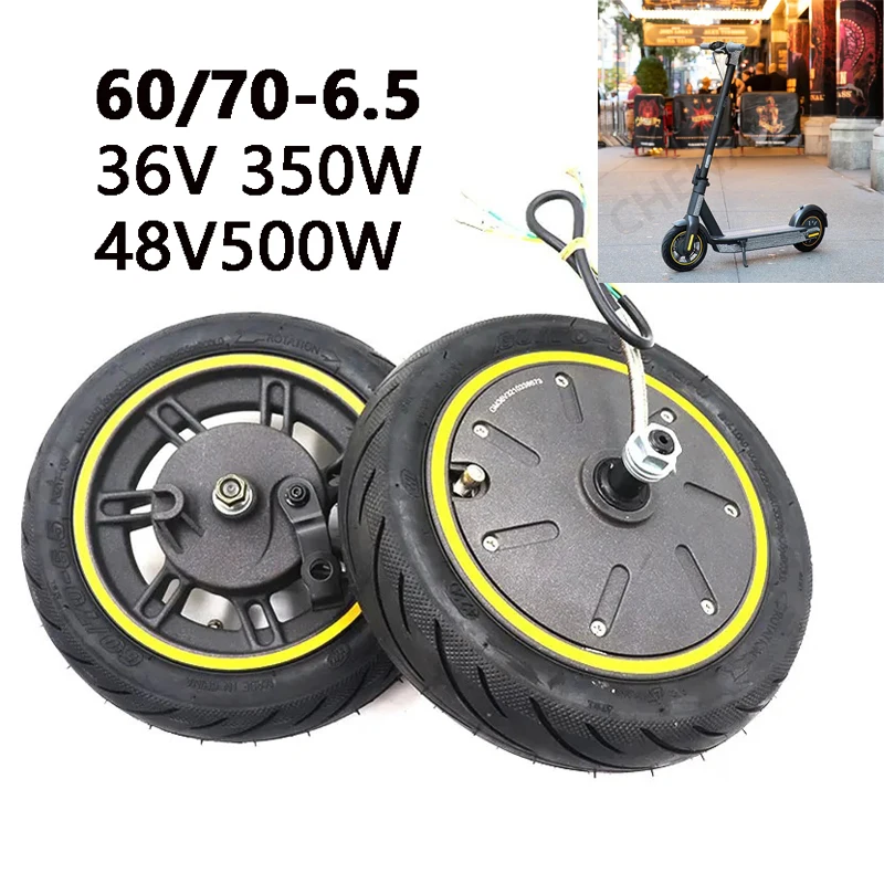 60/70-6.5 모터 전기 스쿠터 엔진 휠, 나인봇 맥스 G30 프론트 드라이빙 타이어 수리 부품, 36V, 350W, 48V, 500W