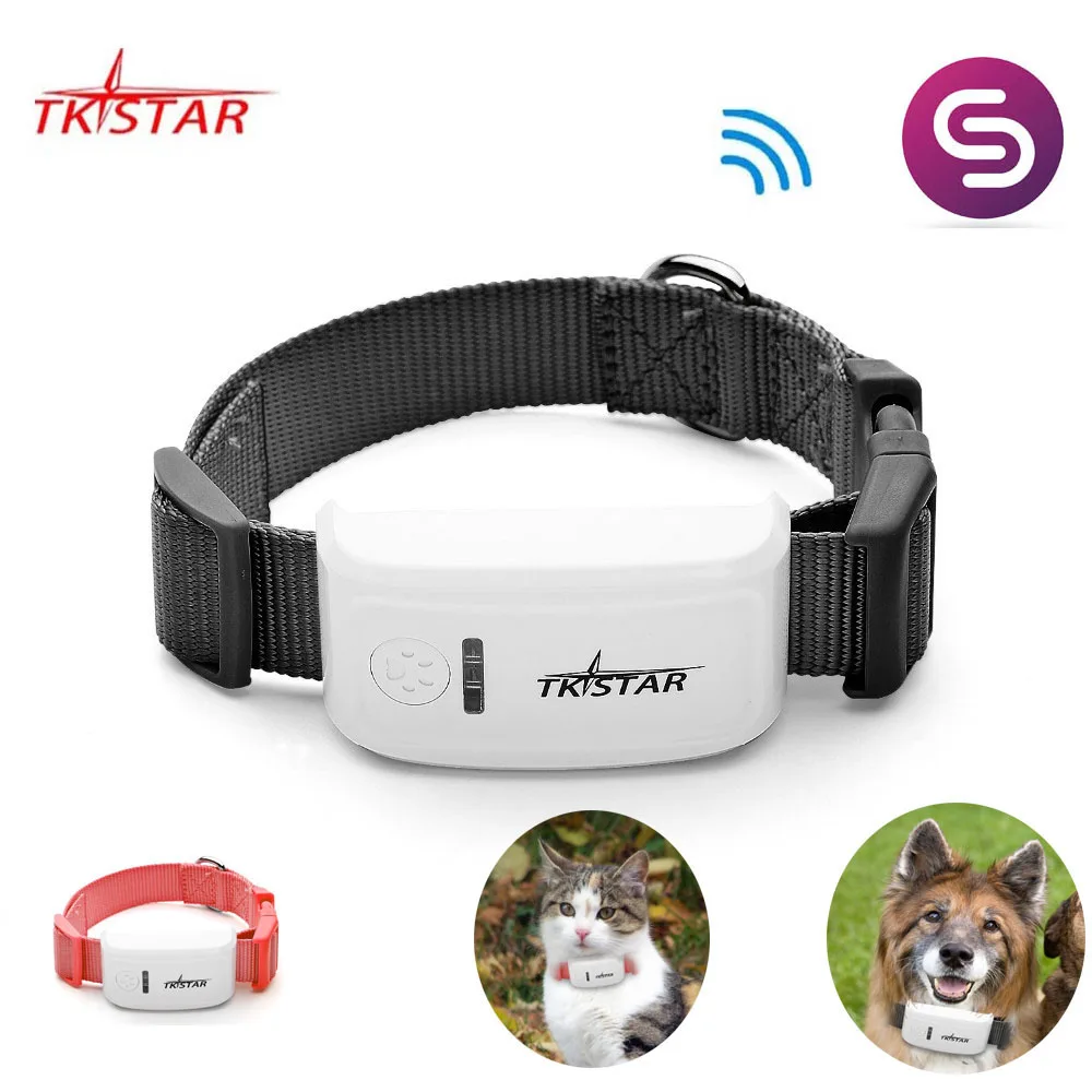 Mini TKSTAR Pet Tracker With Collar GSM/GPRS Positioning Real Time GPS Tracker Dog Pet TK909 LK909 P Dog/Cat /IOS /Andriod App
