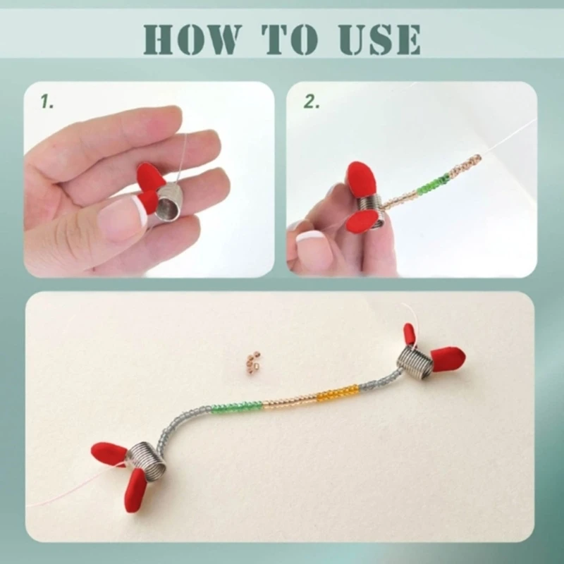 Multifuntional Bead Stopper Clip Tool Handmade Jewelry Tool Beading Accessory Spring End Fasteners Suitable for Bead
