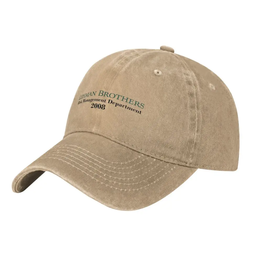 Lehman Brothers Risk Management Dept Washed Baseball Cap Street Style Trucker Dad Hat Sommer Unisex Teenager Sonnenschutz Baseball Cap – Detail 5
