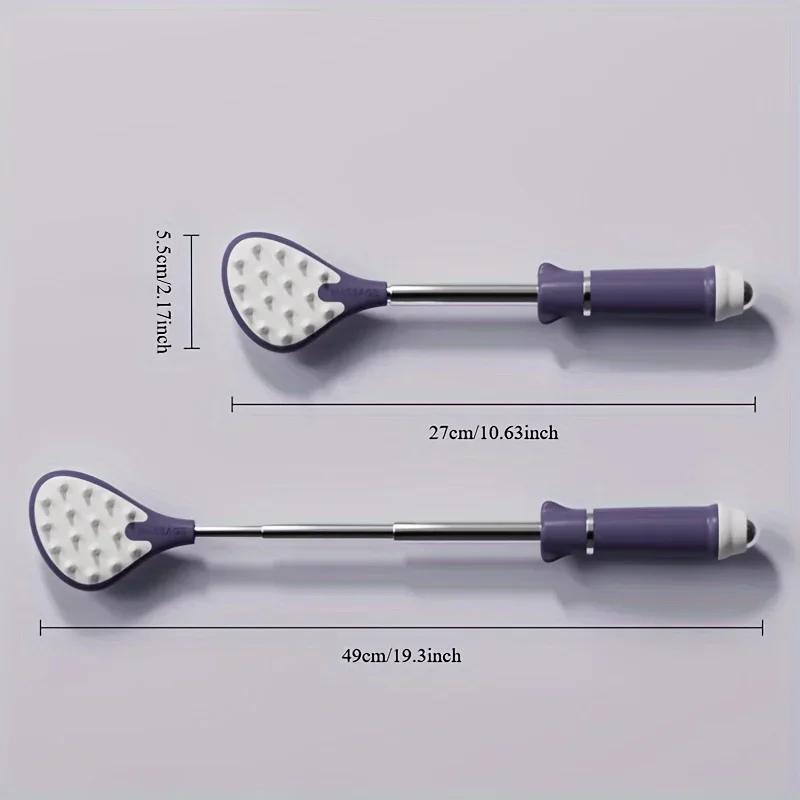 Extendable Retractable Telescoping Back Itch Relief Scratcher With Ball Massage Back Scratch Tool Portable Point Massage Stick