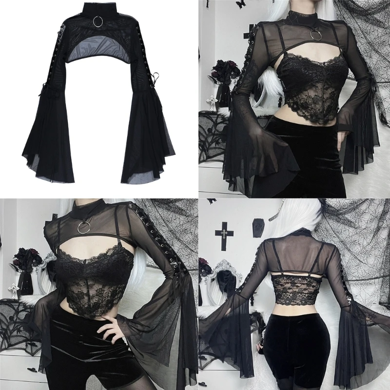 トップス meltthelady gothic long T-shirt Amazon.com: Goth Shirt Cross Print Shirt Gothic Shirt Fake