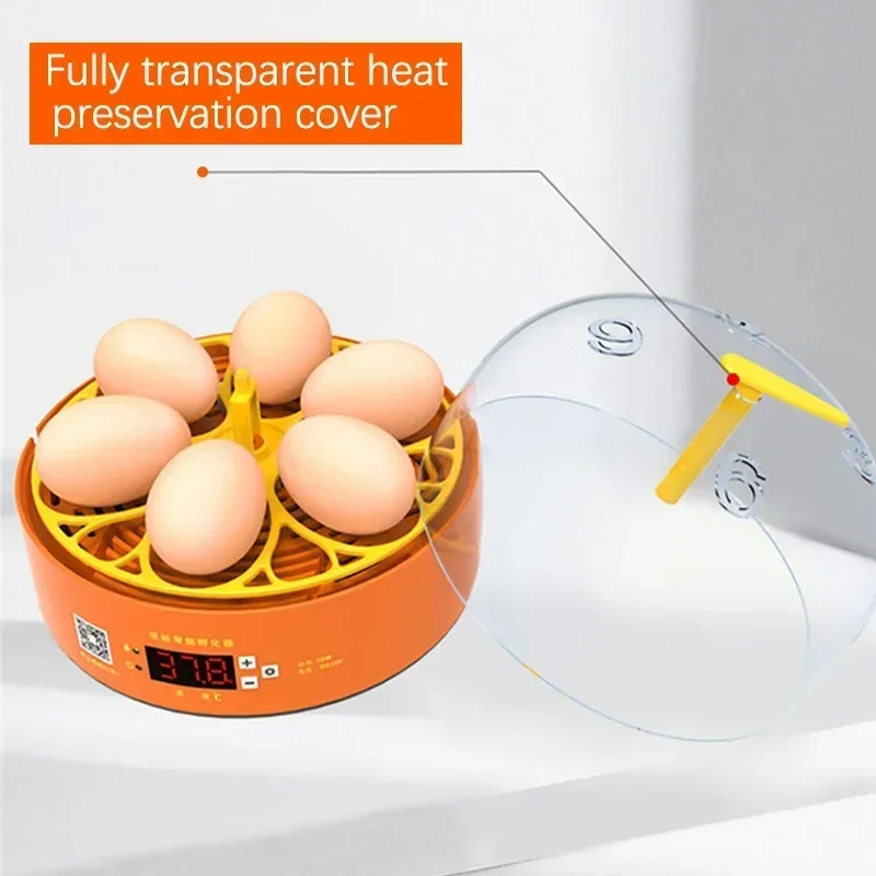 

Duck Hatching Automatic Chicken Farm Eggs Turning Turner Hatcher 6 Mini Brooder Incubator Quail Bird Poultry