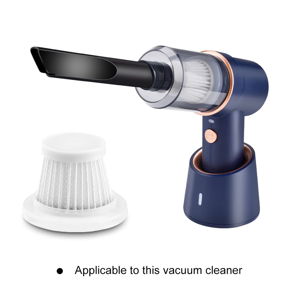 5pcs Car Vacuum Cleaner Filter Easy Installation and Removal HEPA Car Vacuum Filter Portable Handheld Cleaner Accessories