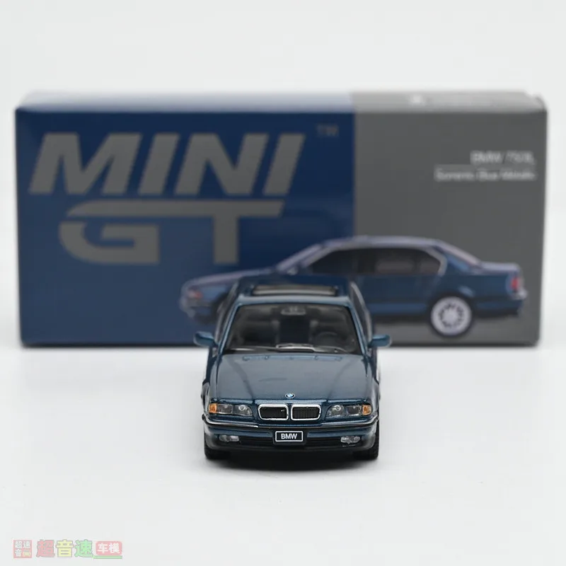미니 GT 1:64 BMW 750IL 3D 시뮬레이션 합금 자동차 모델, 소년용 휴일 선물 장난감, 성인용 컬렉션 장식품.