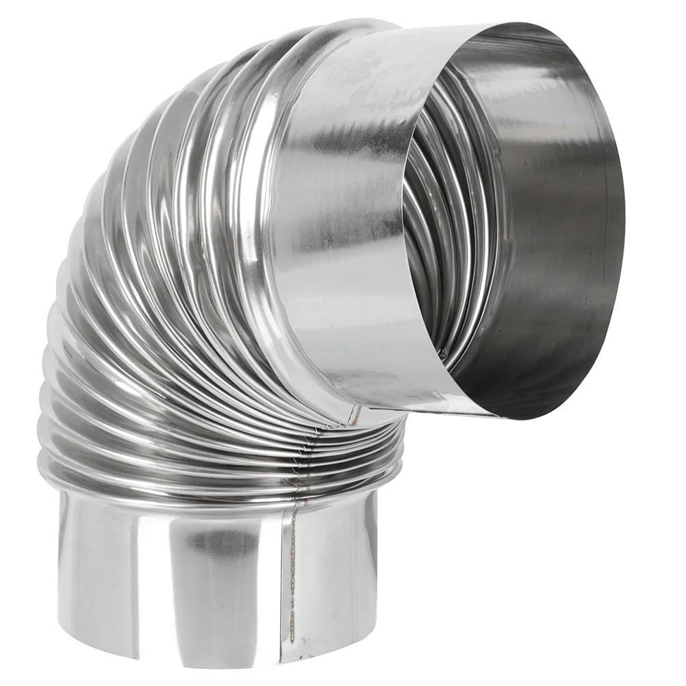 

Elbow Stove Pipe Inch Flue Pipe Stainless Steel Degree Chimney Pipe Log Burner Flue Metal Exhaust Pipe Outdoor Camping