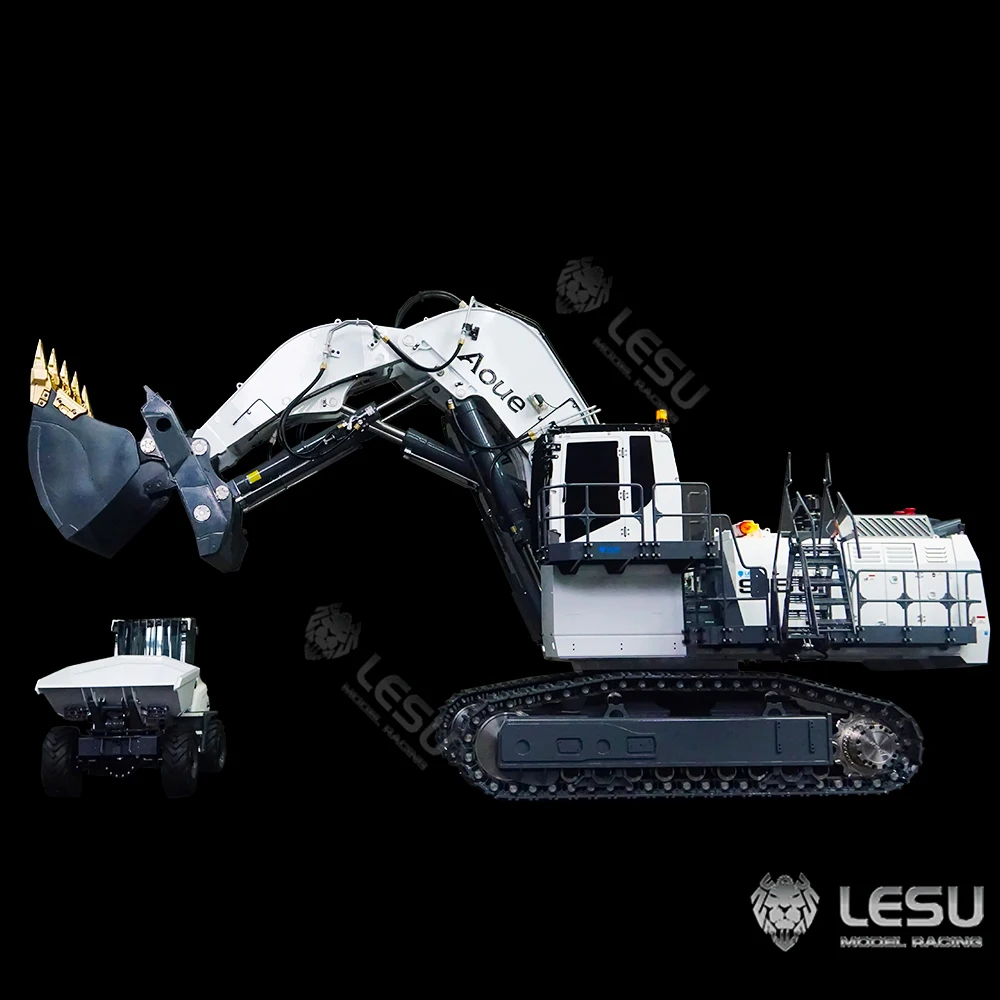 Sb69e6c06cee8427abded1cb3f9f7be2aD 1/14 maszyn budowlanych LESU hydrauliczne zdalne sterowanie metalowa zabawka koparka do ciężkich łopat AOUE 9150 (zdalne sterowanie)