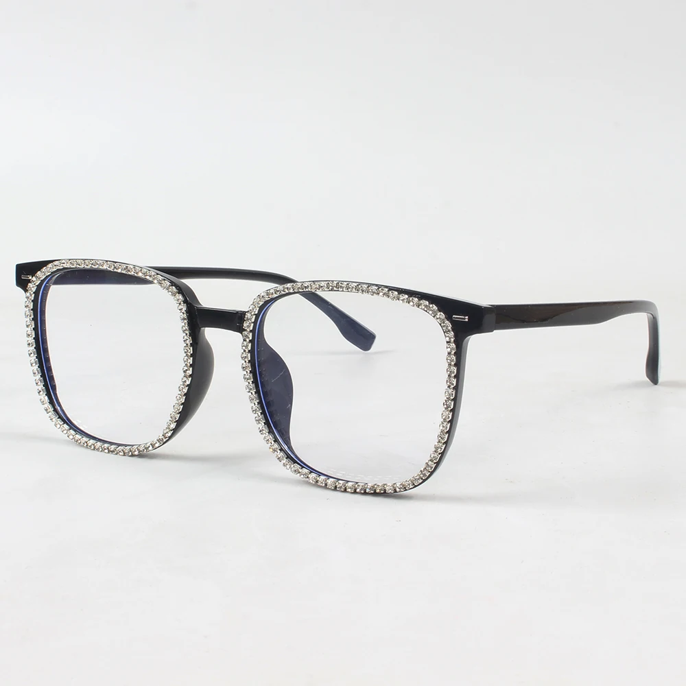 New Black Square Computer Glasses pc Frame Women Men Anti Blue Light Rectangle Eyewear Blocking Optical Spectacle Eyeglasses
