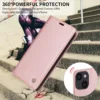 Leather Flip Phone Case For iPhone 15 14 Plus 13 Pro Max 11 Pro 12 Mini XR X XS Max 6 6S 7 8 Plus Luxury Magnetic Wallet Cover 5