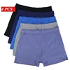 4Pcs 100% Cotton Men's Boxer Briefs Plus Size 8XL-10XL Loose Fit Underwear Big Tall Soft Breathable Anti-Chafing Men Underpants
