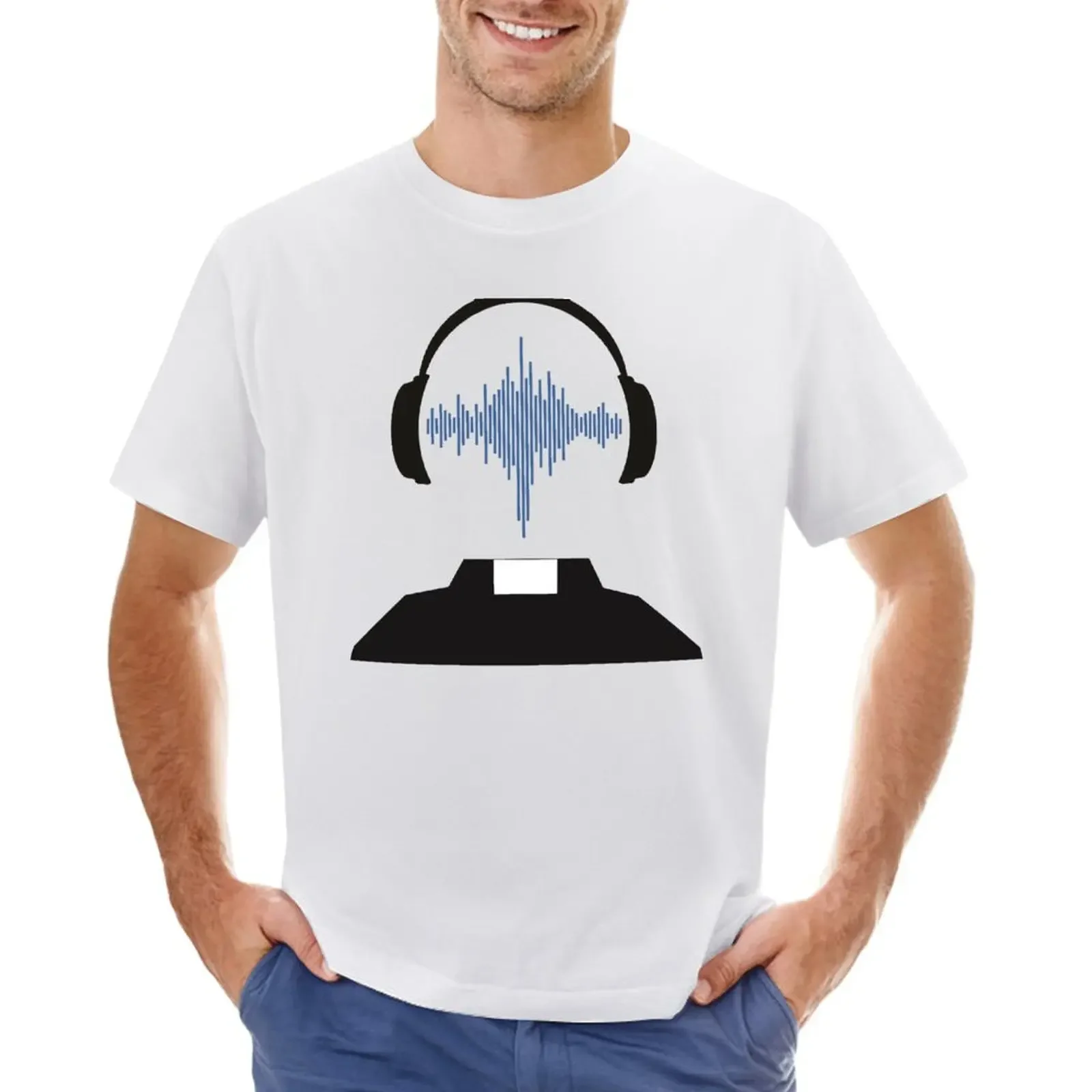 

Popping Collars Podcast Blue T-shirt Blouse customizeds t shirts for men cotton