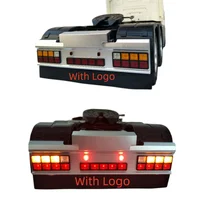 Rear Bumper Lamp CNC LED Tail Light for 1/14 Tamiya RC Truck SCANIA Actros MAN VOLVO Trailer Tractor Tamiya Degree DIY Parts 1