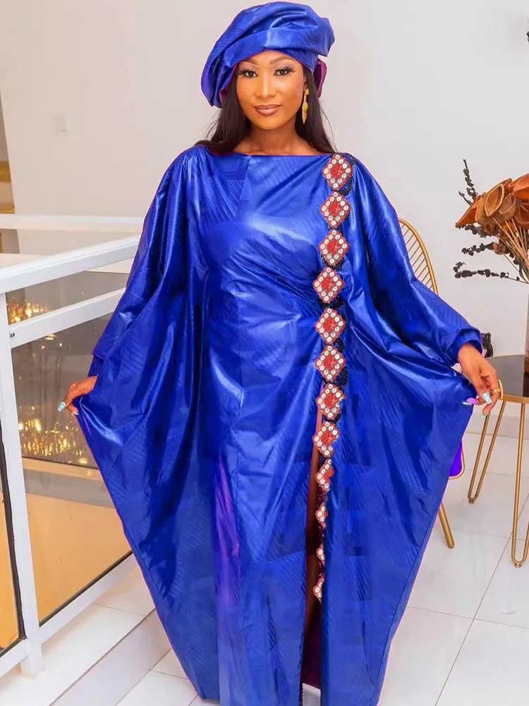 Bazin Riche 2023 ������ī �� �巹��, ������ ȭ���� �ǻ�, Guipure Bazin Riche Dashiki �κ�, ����� ���̵� ���� ��Ƽ �巹��, �Ż�