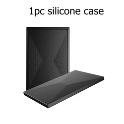 Silicone Protective Cover - Shockproof, Splashproof, Dust - Resistant Soft Shell (1PC Black)