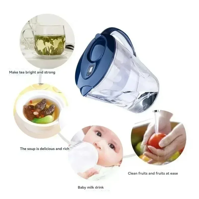3.5L Household Filter Kettle Filter Device Alkaline Activated Carbon Water Purifier and Timer Clean Non-toxic water filters stainless steel kettle alkaline water generator