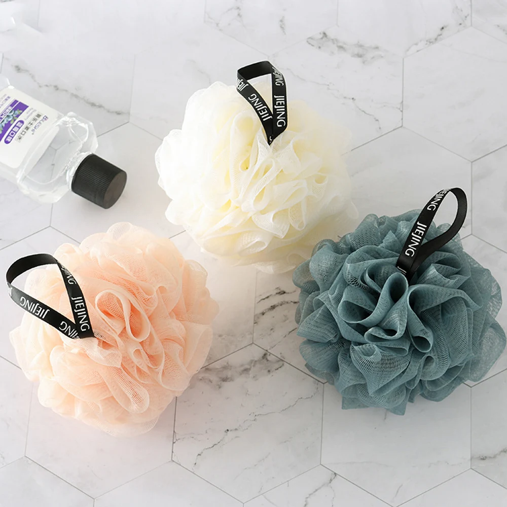Soft Mesh Bath Sponge Balls Body Cleaner Exfoliating Scrubbers Bath Ball Nylon Cleaning Brushes Shower Puff High-End Bath Flower 3